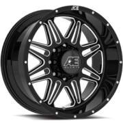 Eagle Series 509 Gloss Black Milled Wheels